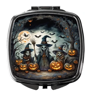 Witches Spooky Halloween Compact Mirror Decorative Travel Makeup Mirror for Women Girls Gifts Pocket Makeup Mirror Folding Handheld Witches Spooky Halloween Compact Mirror Decorative Travel Makeup Mirror for Women Girls Gifts Pocket Makeup Mirror Folding Handheld