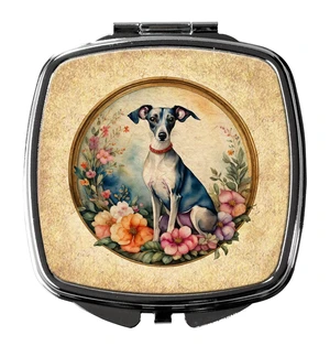 Italian Greyhound and Flowers Compact Mirror Decorative Travel Makeup Mirror for Women Girls Gifts Pocket Makeup Mirror Folding Handheld Italian Greyhound and Flowers Compact Mirror Decorative Travel Makeup Mirror for Women Girls Gifts Pocket Makeup Mirror Folding Handheld