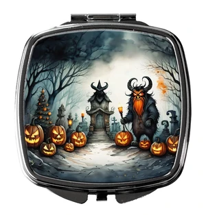 Krampus The Christmas Demon Spooky Halloween Compact Mirror Decorative Travel Makeup Mirror for Women Girls Gifts Pocket Makeup Mirror Folding Handheld Krampus The Christmas Demon Spooky Halloween Compact Mirror Decorative Travel Makeup Mirror for Women Girls Gifts Pocket Makeup Mirror Folding Handheld
