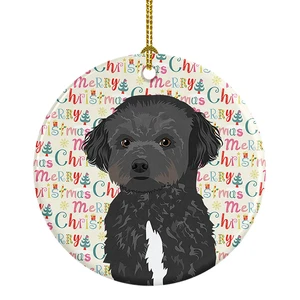 Doodle Black and White #1 Christmas Ceramic Ornament Christmas Tree Hanging Decorations for Home Christmas Holiday, Party, Gift, 3 in, Multicolor Doodle Black and White #1 Christmas Ceramic Ornament Christmas Tree Hanging Decorations for Home Christmas Holiday, Party, Gift, 3 in, Multicolor
