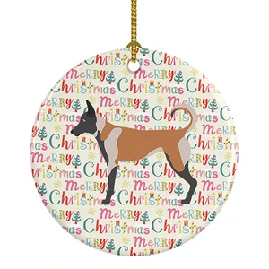 Belgian Malinois Merry Christmas Ceramic Ornament Christmas Tree Hanging Decorations for Home Christmas Holiday, Party, Gift, 3 in, Multicolor Belgian Malinois Merry Christmas Ceramic Ornament Christmas Tree Hanging Decorations for Home Christmas Holiday, Party, Gift, 3 in, Multicolor