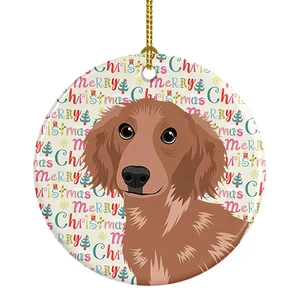 Chihuahua Red #2 Christmas Ceramic Ornament Christmas Tree Hanging Decorations for Home Christmas Holiday, Party, Gift, 3 in, Multicolor Chihuahua Red #2 Christmas Ceramic Ornament Christmas Tree Hanging Decorations for Home Christmas Holiday, Party, Gift, 3 in, Multicolor