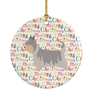 Australian Silky Terrier Merry Christmas Ceramic Ornament Christmas Tree Hanging Decorations for Home Christmas Holiday, Party, Gift, 3 in, Multicolor Australian Silky Terrier Merry Christmas Ceramic Ornament Christmas Tree Hanging Decorations for Home Christmas Holiday, Party, Gift, 3 in, Multicolor