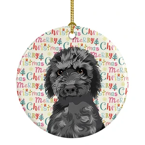 Doodle Black #2 Christmas Ceramic Ornament Christmas Tree Hanging Decorations for Home Christmas Holiday, Party, Gift, 3 in, Multicolor Doodle Black #2 Christmas Ceramic Ornament Christmas Tree Hanging Decorations for Home Christmas Holiday, Party, Gift, 3 in, Multicolor