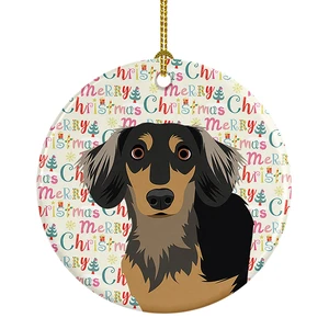 Chihuahua Black and Tan #4 Christmas Ceramic Ornament Christmas Tree Hanging Decorations for Home Christmas Holiday, Party, Gift, 3 in, Multicolor Chihuahua Black and Tan #4 Christmas Ceramic Ornament Christmas Tree Hanging Decorations for Home Christmas Holiday, Party, Gift, 3 in, Multicolor