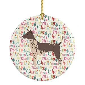 American Hairless Terrier Merry Christmas Ceramic Ornament Christmas Tree Hanging Decorations for Home Christmas Holiday, Party, Gift, 3 in, Multicolor American Hairless Terrier Merry Christmas Ceramic Ornament Christmas Tree Hanging Decorations for Home Christmas Holiday, Party, Gift, 3 in, Multicolor