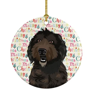 Doodle Chocolate #1 Christmas Ceramic Ornament Christmas Tree Hanging Decorations for Home Christmas Holiday, Party, Gift, 3 in, Multicolor Doodle Chocolate #1 Christmas Ceramic Ornament Christmas Tree Hanging Decorations for Home Christmas Holiday, Party, Gift, 3 in, Multicolor