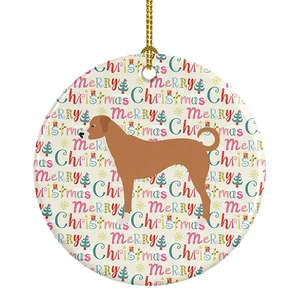 Australian Pinscher Merry Christmas Ceramic Ornament Christmas Tree Hanging Decorations for Home Christmas Holiday, Party, Gift, 3 in, Multicolor Australian Pinscher Merry Christmas Ceramic Ornament Christmas Tree Hanging Decorations for Home Christmas Holiday, Party, Gift, 3 in, Multicolor