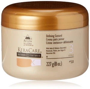 KeraCare Natural Textures Defining Custard - With Ayurvedic Botanicals - Moisturized, Well Defined Curls and Coils - Lasting Coils for Days KeraCare Natural Textures Defining Custard - With Ayurvedic Botanicals - Moisturized, Well Defined Curls and Coils - Lasting Coils for Days