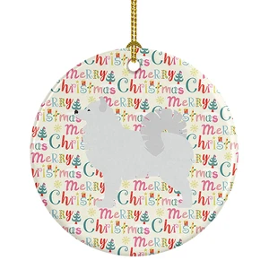 Samoyed Merry Christmas Ceramic Ornament Christmas Tree Hanging Decorations for Home Christmas Holiday, Party, Gift, 3 in, Multicolor Samoyed Merry Christmas Ceramic Ornament Christmas Tree Hanging Decorations for Home Christmas Holiday, Party, Gift, 3 in, Multicolor