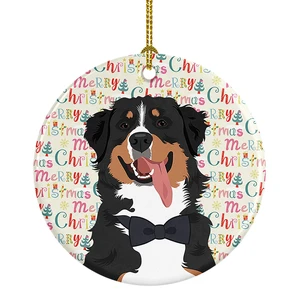 Bernese Mountain Dog #1 Christmas Ceramic Ornament Christmas Tree Hanging Decorations for Home Christmas Holiday, Party, Gift, 3 in, Multicolor Bernese Mountain Dog #1 Christmas Ceramic Ornament Christmas Tree Hanging Decorations for Home Christmas Holiday, Party, Gift, 3 in, Multicolor