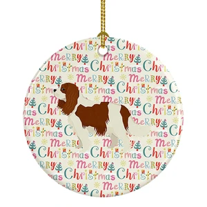 Cavalier Spaniel Merry Christmas Ceramic Ornament Christmas Tree Hanging Decorations for Home Christmas Holiday, Party, Gift, 3 in, Multicolor Cavalier Spaniel Merry Christmas Ceramic Ornament Christmas Tree Hanging Decorations for Home Christmas Holiday, Party, Gift, 3 in, Multicolor