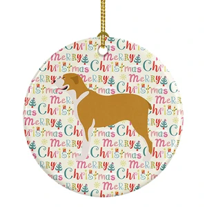 Belgium Mastiff Merry Christmas Ceramic Ornament Christmas Tree Hanging Decorations for Home Christmas Holiday, Party, Gift, 3 in, Multicolor Belgium Mastiff Merry Christmas Ceramic Ornament Christmas Tree Hanging Decorations for Home Christmas Holiday, Party, Gift, 3 in, Multicolor