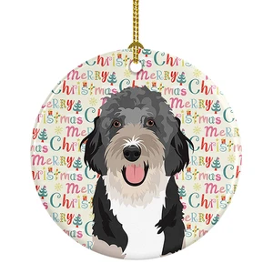 Doodle Black Tricolor #1 Christmas Ceramic Ornament Christmas Tree Hanging Decorations for Home Christmas Holiday, Party, Gift, 3 in, Multicolor Doodle Black Tricolor #1 Christmas Ceramic Ornament Christmas Tree Hanging Decorations for Home Christmas Holiday, Party, Gift, 3 in, Multicolor