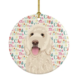 Doodle Cream #5 Christmas Ceramic Ornament Christmas Tree Hanging Decorations for Home Christmas Holiday, Party, Gift, 3 in, Multicolor Doodle Cream #5 Christmas Ceramic Ornament Christmas Tree Hanging Decorations for Home Christmas Holiday, Party, Gift, 3 in, Multicolor