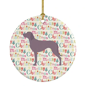 Weimaraner Merry Christmas Ceramic Ornament Christmas Tree Hanging Decorations for Home Christmas Holiday, Party, Gift, 3 in, Multicolor Weimaraner Merry Christmas Ceramic Ornament Christmas Tree Hanging Decorations for Home Christmas Holiday, Party, Gift, 3 in, Multicolor