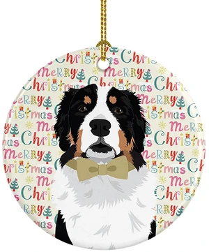 Bernese Mountain Dog #2 Christmas Ceramic Ornament Christmas Tree Hanging Decorations for Home Christmas Holiday, Party, Gift, 3 in, Multicolor Bernese Mountain Dog #2 Christmas Ceramic Ornament Christmas Tree Hanging Decorations for Home Christmas Holiday, Party, Gift, 3 in, Multicolor