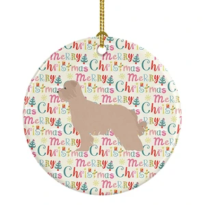 Pyrenean Shepherd Dog Merry Christmas Ceramic Ornament Christmas Tree Hanging Decorations for Home Christmas Holiday, Party, Gift, 3 in, Multicolor Pyrenean Shepherd Dog Merry Christmas Ceramic Ornament Christmas Tree Hanging Decorations for Home Christmas Holiday, Party, Gift, 3 in, Multicolor
