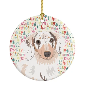 Chihuahua Dapple #2 Christmas Ceramic Ornament Christmas Tree Hanging Decorations for Home Christmas Holiday, Party, Gift, 3 in, Multicolor Chihuahua Dapple #2 Christmas Ceramic Ornament Christmas Tree Hanging Decorations for Home Christmas Holiday, Party, Gift, 3 in, Multicolor