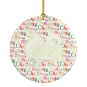 Spitz Merry Christmas Ceramic Ornament Christmas Tree Hanging Decorations for Home Christmas Holiday, Party, Gift, 3 in, Multicolor Spitz Merry Christmas Ceramic Ornament Christmas Tree Hanging Decorations for Home Christmas Holiday, Party, Gift, 3 in, Multicolor