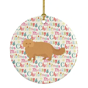 Persian Modern Cat Christmas Ceramic Ornament Christmas Tree Hanging Decorations for Home Christmas Holiday, Party, Gift, 3 in, Multicolor Persian Modern Cat Christmas Ceramic Ornament Christmas Tree Hanging Decorations for Home Christmas Holiday, Party, Gift, 3 in, Multicolor