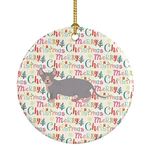 Dwelf #4 Cat Christmas Ceramic Ornament Christmas Tree Hanging Decorations for Home Christmas Holiday, Party, Gift, 3 in, Multicolor Dwelf #4 Cat Christmas Ceramic Ornament Christmas Tree Hanging Decorations for Home Christmas Holiday, Party, Gift, 3 in, Multicolor