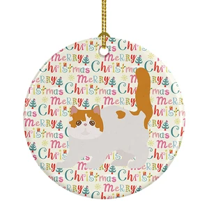 Exotic Shorthair #4 Cat Christmas Ceramic Ornament Christmas Tree Hanging Decorations for Home Christmas Holiday, Party, Gift, 3 in, Multicolor Exotic Shorthair #4 Cat Christmas Ceramic Ornament Christmas Tree Hanging Decorations for Home Christmas Holiday, Party, Gift, 3 in, Multicolor