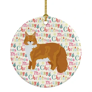 Maine Coon #1 Cat Christmas Ceramic Ornament Christmas Tree Hanging Decorations for Home Christmas Holiday, Party, Gift, 3 in, Multicolor Maine Coon #1 Cat Christmas Ceramic Ornament Christmas Tree Hanging Decorations for Home Christmas Holiday, Party, Gift, 3 in, Multicolor