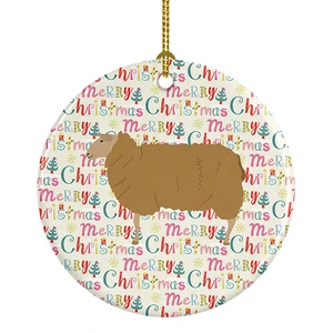 East Friesian Sheep Christmas Ceramic Ornament Christmas Tree Hanging Decorations for Home Christmas Holiday, Party, Gift, 3 in, Multicolor East Friesian Sheep Christmas Ceramic Ornament Christmas Tree Hanging Decorations for Home Christmas Holiday, Party, Gift, 3 in, Multicolor