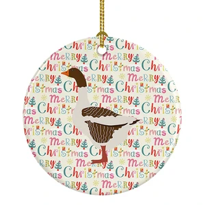 Pomeranian Rogener Goose Christmas Ceramic Ornament Christmas Tree Hanging Decorations for Home Christmas Holiday, Party, Gift, 3 in, Multicolor Pomeranian Rogener Goose Christmas Ceramic Ornament Christmas Tree Hanging Decorations for Home Christmas Holiday, Party, Gift, 3 in, Multicolor