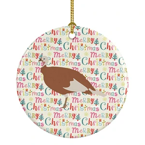 Jersey Buff Turkey Hen Christmas Ceramic Ornament Christmas Tree Hanging Decorations for Home Christmas Holiday, Party, Gift, 3 in, Multicolor Jersey Buff Turkey Hen Christmas Ceramic Ornament Christmas Tree Hanging Decorations for Home Christmas Holiday, Party, Gift, 3 in, Multicolor