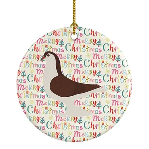 Large Pigeon Christmas Ceramic Ornament Christmas Tree Hanging Decorations for Home Christmas Holiday, Party, Gift, 3 in, Multicolor Large Pigeon Christmas Ceramic Ornament Christmas Tree Hanging Decorations for Home Christmas Holiday, Party, Gift, 3 in, Multicolor