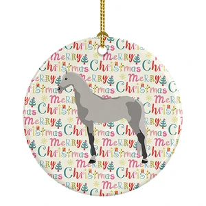 Orlov Trotter Horse Christmas Ceramic Ornament Christmas Tree Hanging Decorations for Home Christmas Holiday, Party, Gift, 3 in, Multicolor Orlov Trotter Horse Christmas Ceramic Ornament Christmas Tree Hanging Decorations for Home Christmas Holiday, Party, Gift, 3 in, Multicolor