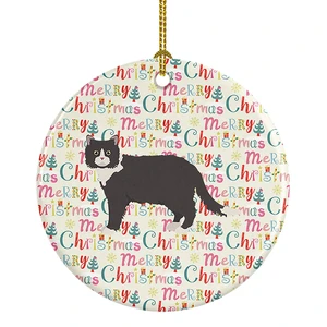 Poodle Cat #1 Cat Christmas Ceramic Ornament Christmas Tree Hanging Decorations for Home Christmas Holiday, Party, Gift, 3 in, Multicolor Poodle Cat #1 Cat Christmas Ceramic Ornament Christmas Tree Hanging Decorations for Home Christmas Holiday, Party, Gift, 3 in, Multicolor