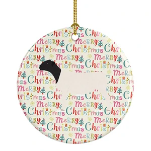Dorper Sheep Christmas Ceramic Ornament Christmas Tree Hanging Decorations for Home Christmas Holiday, Party, Gift, 3 in, Multicolor Dorper Sheep Christmas Ceramic Ornament Christmas Tree Hanging Decorations for Home Christmas Holiday, Party, Gift, 3 in, Multicolor