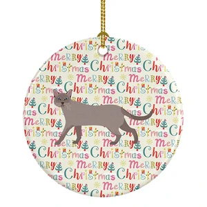 Siamese Traditional #1 Cat Christmas Ceramic Ornament Christmas Tree Hanging Decorations for Home Christmas Holiday, Party, Gift, 3 in, Multicolor Siamese Traditional #1 Cat Christmas Ceramic Ornament Christmas Tree Hanging Decorations for Home Christmas Holiday, Party, Gift, 3 in, Multicolor