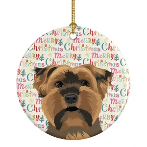 Yorkie Chocolate #1 Christmas Ceramic Ornament Christmas Tree Hanging Decorations for Home Christmas Holiday, Party, Gift, 3 in, Multicolor Yorkie Chocolate #1 Christmas Ceramic Ornament Christmas Tree Hanging Decorations for Home Christmas Holiday, Party, Gift, 3 in, Multicolor