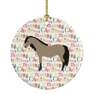 Welsh Pony Horse Christmas Ceramic Ornament Christmas Tree Hanging Decorations for Home Christmas Holiday, Party, Gift, 3 in, Multicolor Welsh Pony Horse Christmas Ceramic Ornament Christmas Tree Hanging Decorations for Home Christmas Holiday, Party, Gift, 3 in, Multicolor