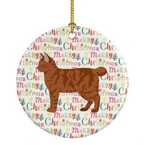 American Bobtail #2 Cat Christmas Ceramic Ornament Christmas Tree Hanging Decorations for Home Christmas Holiday, Party, Gift, 3 in, Multicolor American Bobtail #2 Cat Christmas Ceramic Ornament Christmas Tree Hanging Decorations for Home Christmas Holiday, Party, Gift, 3 in, Multicolor