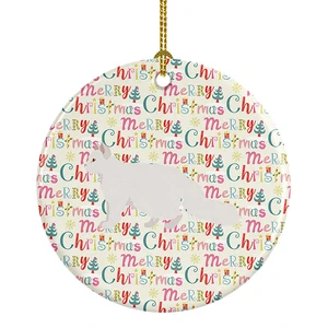 Oregon Rex #2 Cat Christmas Ceramic Ornament Christmas Tree Hanging Decorations for Home Christmas Holiday, Party, Gift, 3 in, Multicolor Oregon Rex #2 Cat Christmas Ceramic Ornament Christmas Tree Hanging Decorations for Home Christmas Holiday, Party, Gift, 3 in, Multicolor