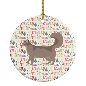 Somali #2 Cat Christmas Ceramic Ornament Christmas Tree Hanging Decorations for Home Christmas Holiday, Party, Gift, 3 in, Multicolor Somali #2 Cat Christmas Ceramic Ornament Christmas Tree Hanging Decorations for Home Christmas Holiday, Party, Gift, 3 in, Multicolor