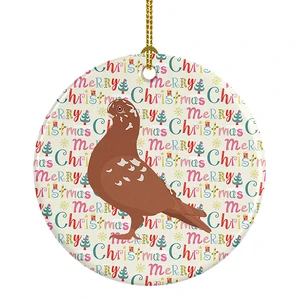 African Owl Pigeon Christmas Ceramic Ornament Christmas Tree Hanging Decorations for Home Christmas Holiday, Party, Gift, 3 in, Multicolor African Owl Pigeon Christmas Ceramic Ornament Christmas Tree Hanging Decorations for Home Christmas Holiday, Party, Gift, 3 in, Multicolor