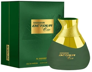 Al Haramain Detour Eco for Unisex - Arabian Perfume for Women and Men - Long Lasting Arabic Perfume - Woody Spicy Fragrance - Eau de Parfum - 3.33 oz Al Haramain Detour Eco for Unisex - Arabian Perfume for Women and Men - Long Lasting Arabic Perfume - Woody Spicy Fragrance - Eau de Parfum - 3.33 oz