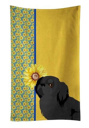 Summer Sunflowers Black Pekingese Kitchen Towel Dish Cloths Guest Hand Towel Decorative Bathroom Towel for Face,Tea, Dishcloth, Kitchen and Bath Summer Sunflowers Black Pekingese Kitchen Towel Dish Cloths Guest Hand Towel Decorative Bathroom Towel for Face,Tea, Dishcloth, Kitchen and Bath