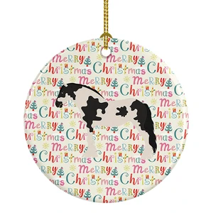 Cyldesdale Horse Christmas Ceramic Ornament Christmas Tree Hanging Decorations for Home Christmas Holiday, Party, Gift, 3 in, Multicolor Cyldesdale Horse Christmas Ceramic Ornament Christmas Tree Hanging Decorations for Home Christmas Holiday, Party, Gift, 3 in, Multicolor