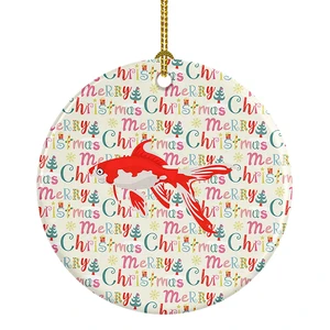 Comet Goldfish Christmas Ceramic Ornament Christmas Tree Hanging Decorations for Home Christmas Holiday, Party, Gift, 3 in, Multicolor Comet Goldfish Christmas Ceramic Ornament Christmas Tree Hanging Decorations for Home Christmas Holiday, Party, Gift, 3 in, Multicolor