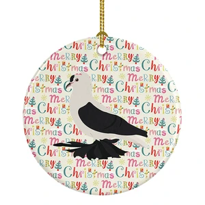 Saxon Fairy Swallow Pigeon Christmas Ceramic Ornament Christmas Tree Hanging Decorations for Home Christmas Holiday, Party, Gift, 3 in, Multicolor Saxon Fairy Swallow Pigeon Christmas Ceramic Ornament Christmas Tree Hanging Decorations for Home Christmas Holiday, Party, Gift, 3 in, Multicolor