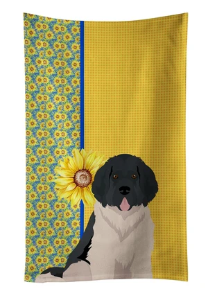 Summer Sunflowers Landseer Newfoundland Kitchen Towel Dish Cloths Guest Hand Towel Decorative Bathroom Towel for Face,Tea, Dishcloth, Kitchen and Bath Summer Sunflowers Landseer Newfoundland Kitchen Towel Dish Cloths Guest Hand Towel Decorative Bathroom Towel for Face,Tea, Dishcloth, Kitchen and Bath