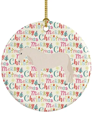 Paso Fino Horse Christmas Ceramic Ornament Christmas Tree Hanging Decorations for Home Christmas Holiday, Party, Gift, 3 in, Multicolor Paso Fino Horse Christmas Ceramic Ornament Christmas Tree Hanging Decorations for Home Christmas Holiday, Party, Gift, 3 in, Multicolor