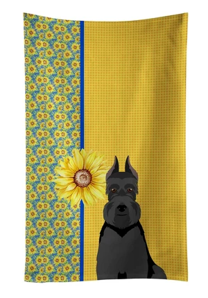 Summer Sunflowers Black Schnauzer Kitchen Towel Dish Cloths Guest Hand Towel Decorative Bathroom Towel for Face,Tea, Dishcloth, Kitchen and Bath Summer Sunflowers Black Schnauzer Kitchen Towel Dish Cloths Guest Hand Towel Decorative Bathroom Towel for Face,Tea, Dishcloth, Kitchen and Bath